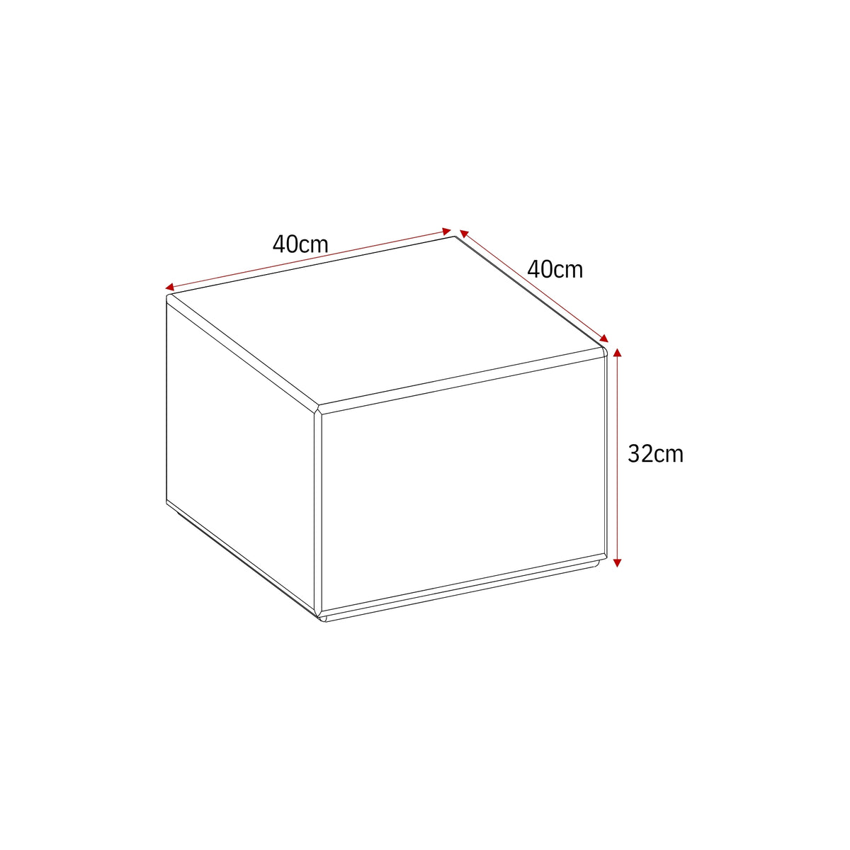 Table basse Elias blanche 60 cm Starfurn