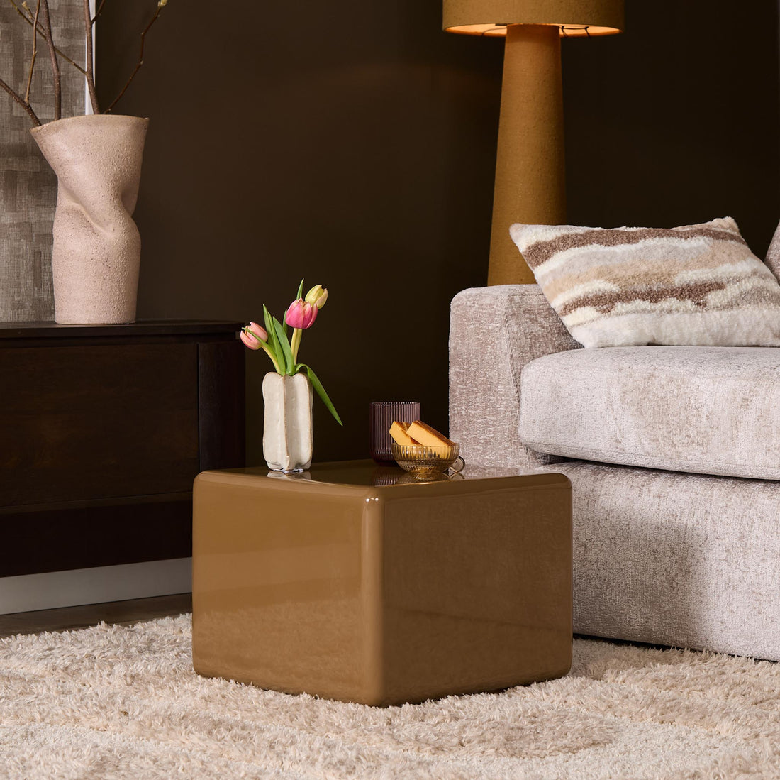 Table basse Elias marron 40 cm Starfurn