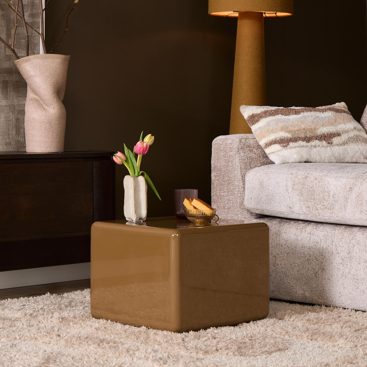 Table basse Elias marron 40 cm Starfurn