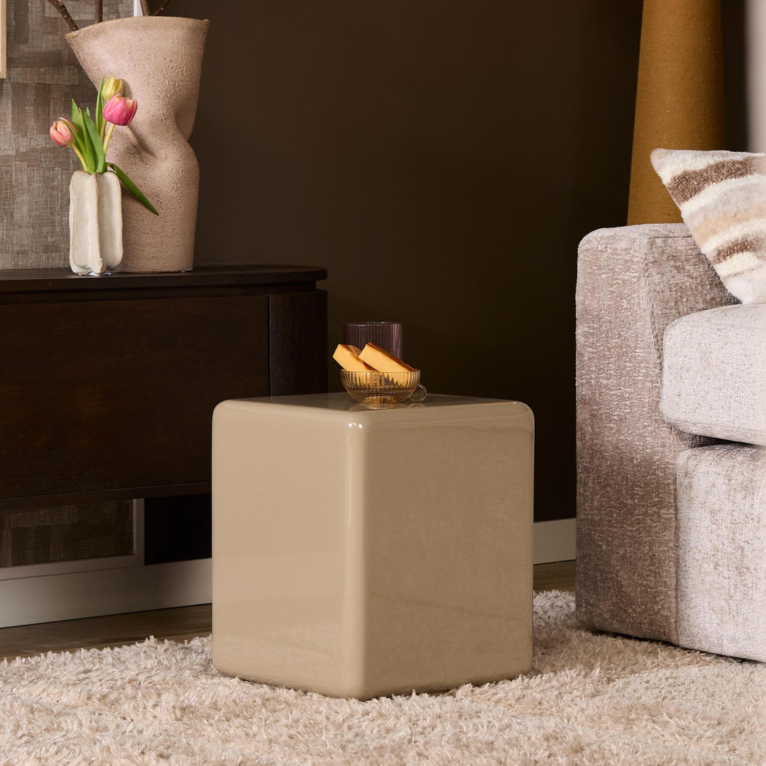 Table basse Elias Beige 30cm Starfurn