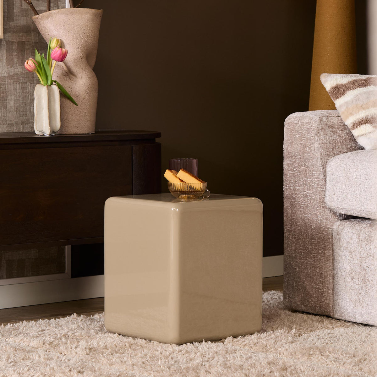 Table basse Elias Beige 30cm Starfurn