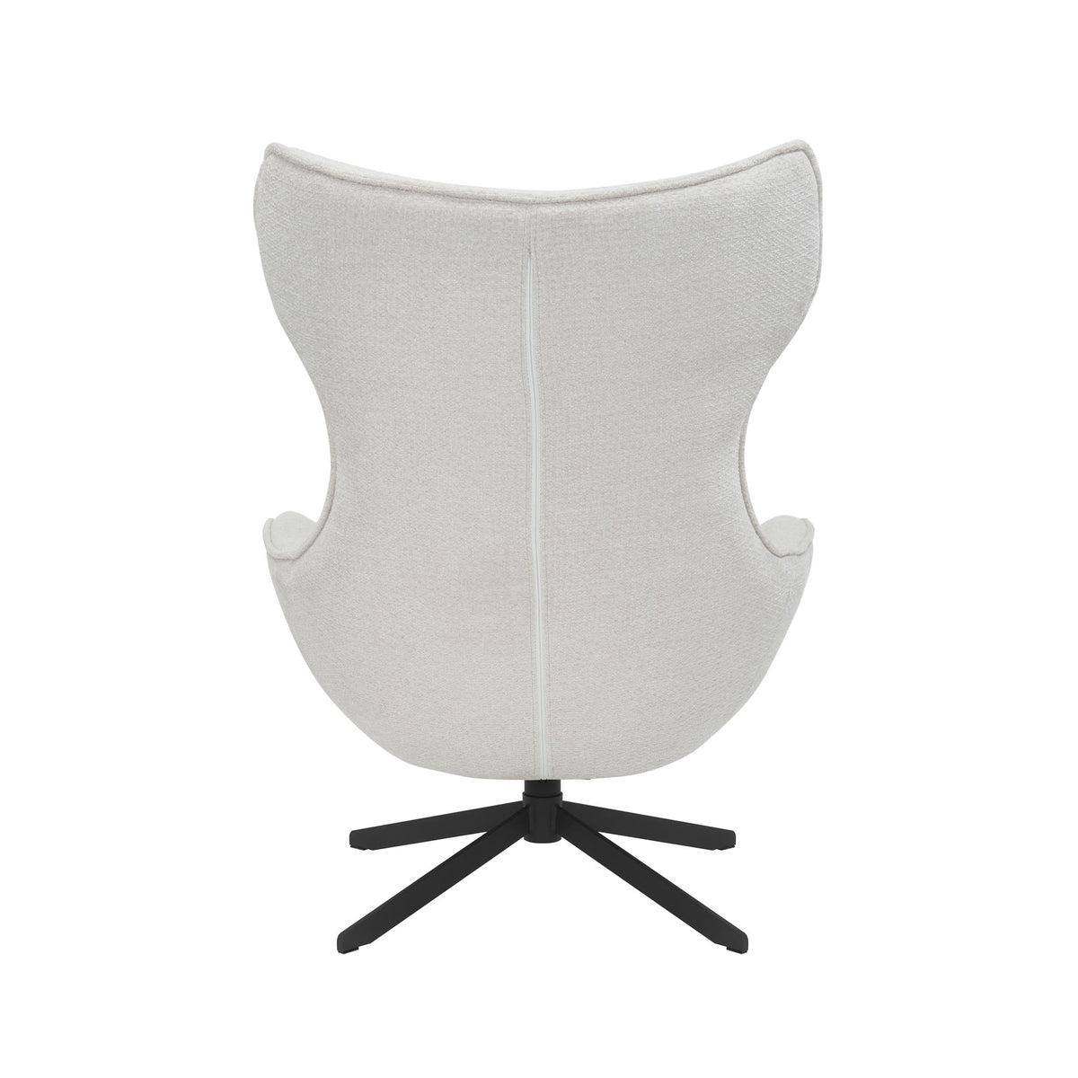 Fauteuil Olivia Pivotant Tissu Blanc Cassé Starfurn