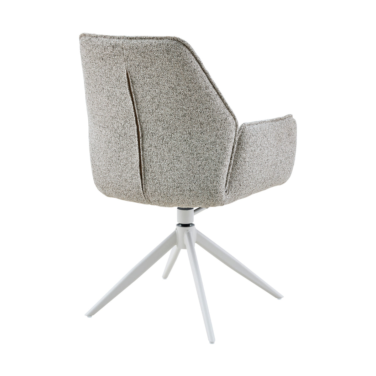 Chaise de salle à manger Hera en tissu beige avec accoudoirs Starfurn
