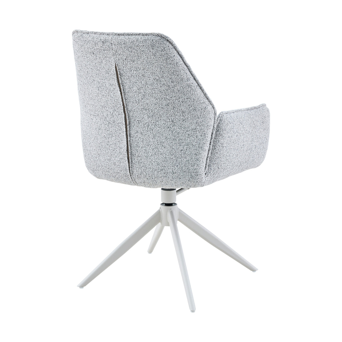 Chaise de salle à manger Hera en tissu beige avec accoudoirs Starfurn