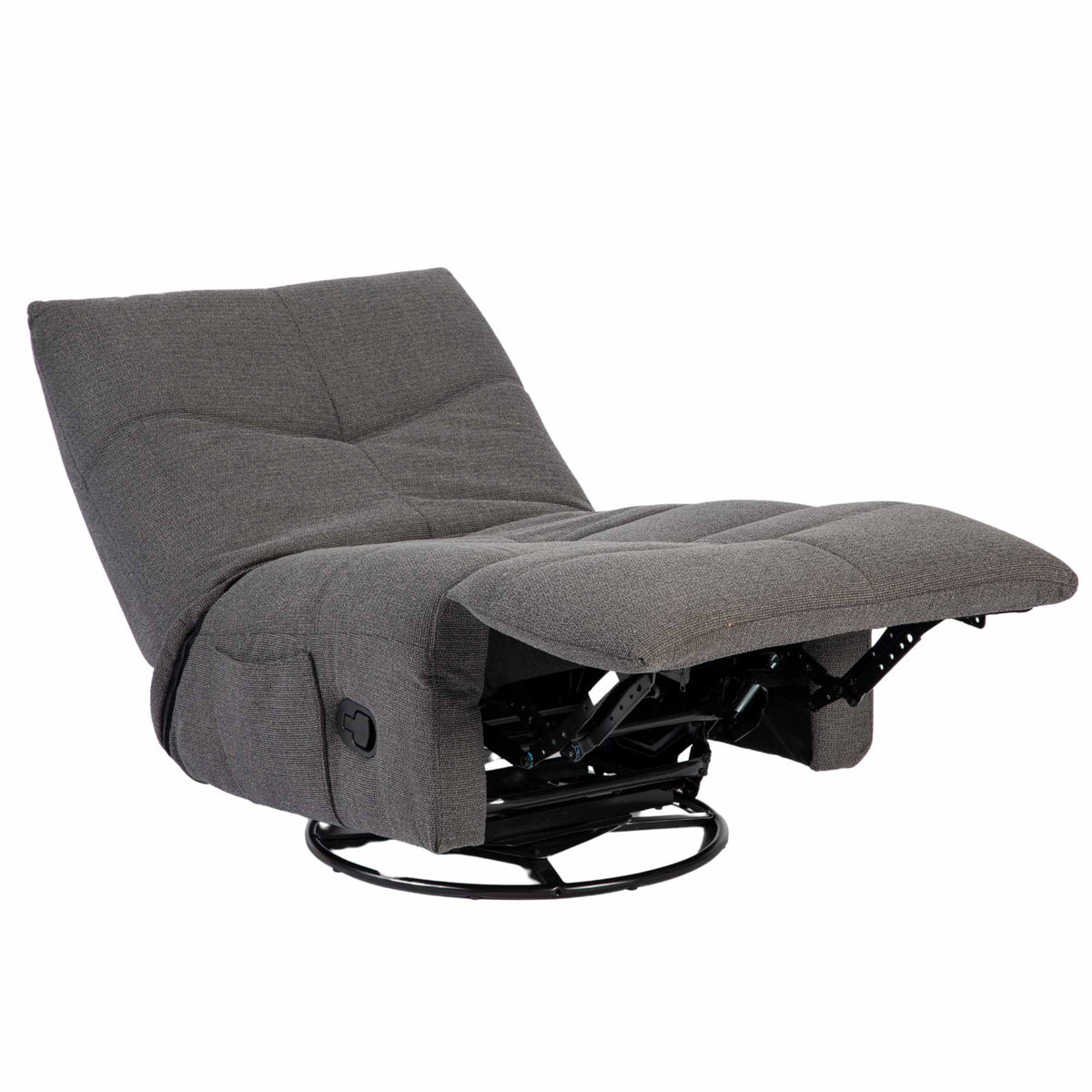 Fauteuil relax Lazy Tissu Gris foncé Starfurn