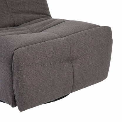 Fauteuil relax Lazy Tissu Gris foncé Starfurn