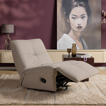 Fauteuil relax Lazy Tissu Taupe Starfurn