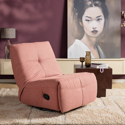 Fauteuil relax Lazy Tissu Rose Starfurn
