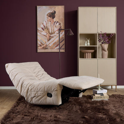 Fauteuil relax Zen Tissu Beige Starfurn