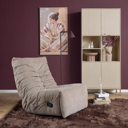 Fauteuil relax Zen Tissu Taupe Starfurn