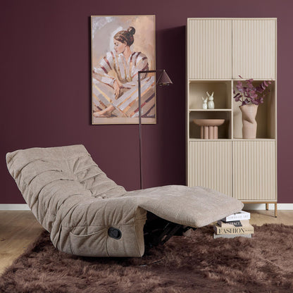 Fauteuil relax Zen Tissu Taupe Starfurn
