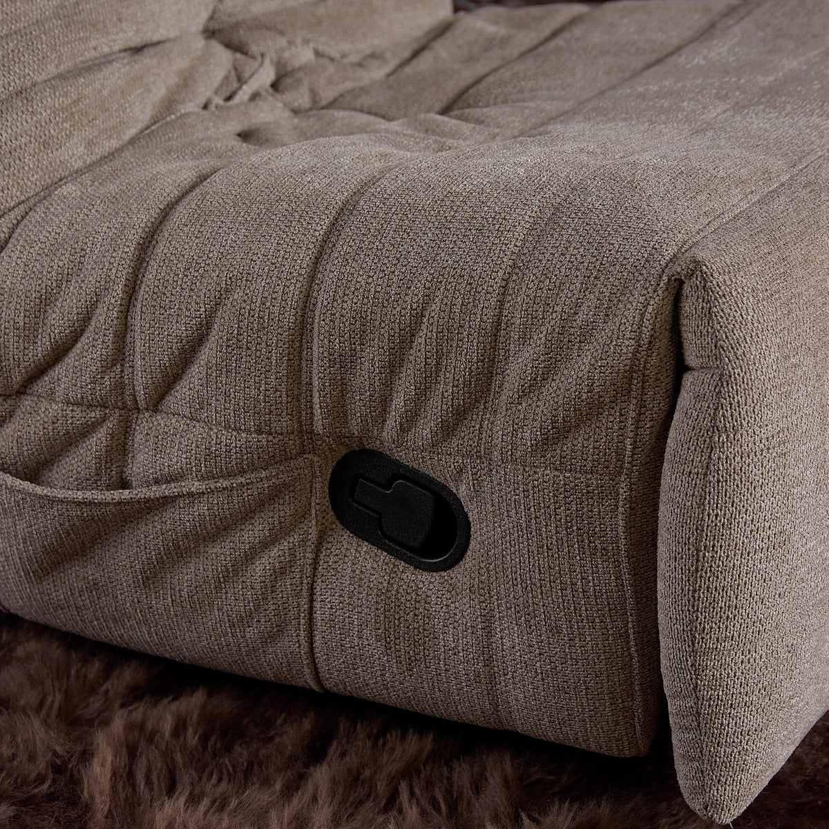 Fauteuil relax Zen Tissu Taupe Starfurn
