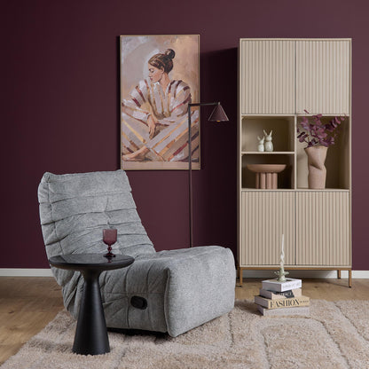Fauteuil relax Zen Tissu Gris Starfurn