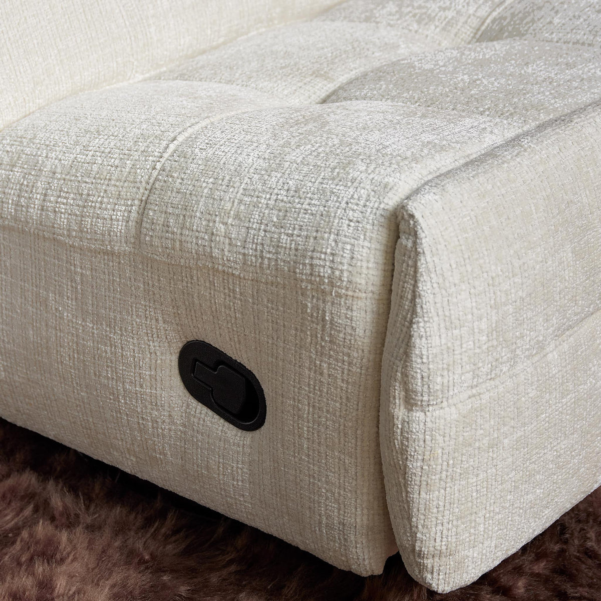 Fauteuil relax Chill Tissu Blanc cassé Starfurn
