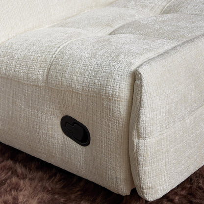 Fauteuil relax Chill Tissu Blanc cassé Starfurn