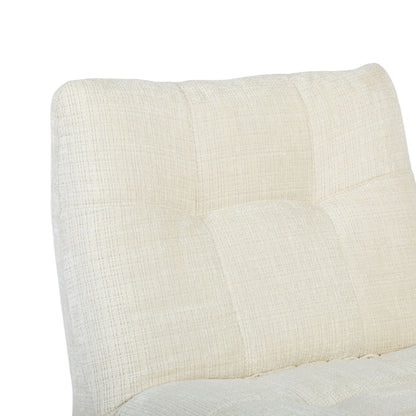 Fauteuil relax Chill Tissu Blanc cassé Starfurn