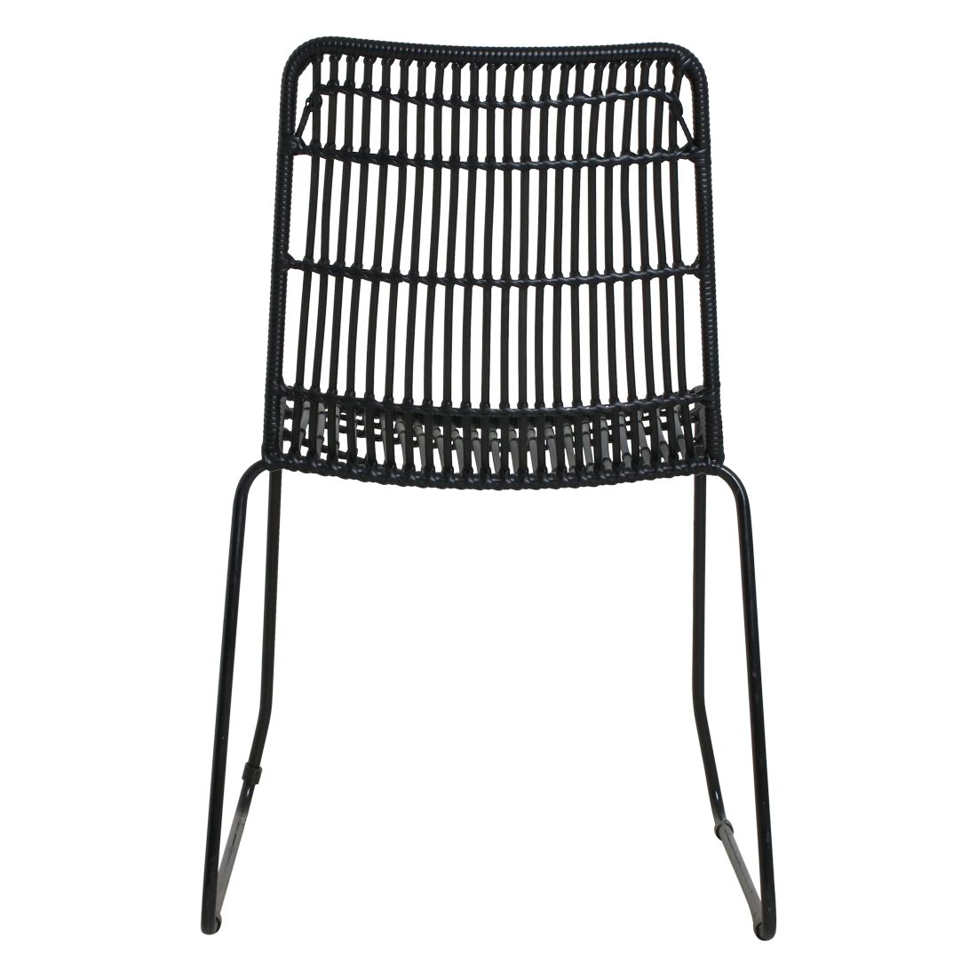 Chaise de terrasse Jane noire, lot de 2, Raw Materials