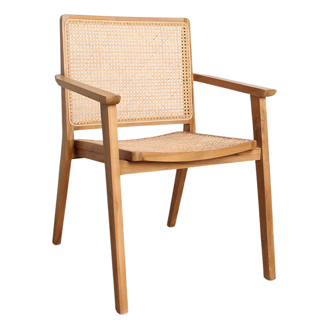 Lot de 2 chaises de salle à manger Nova en teck Raw Materials
