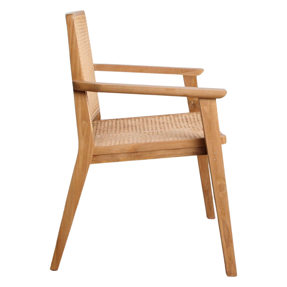 Lot de 2 chaises de salle à manger Nova en teck Raw Materials