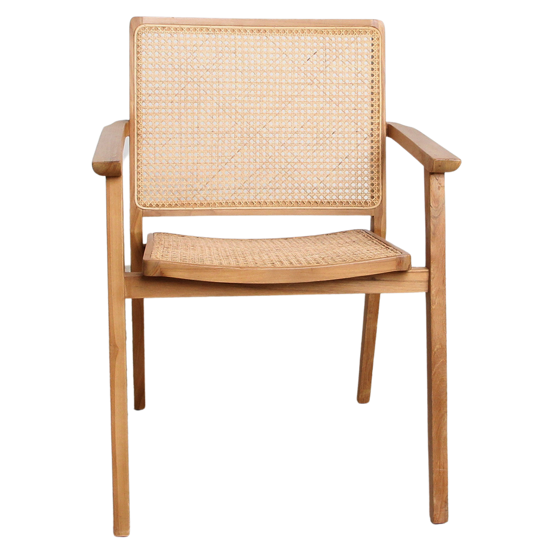 Lot de 2 chaises de salle à manger Nova en teck Raw Materials