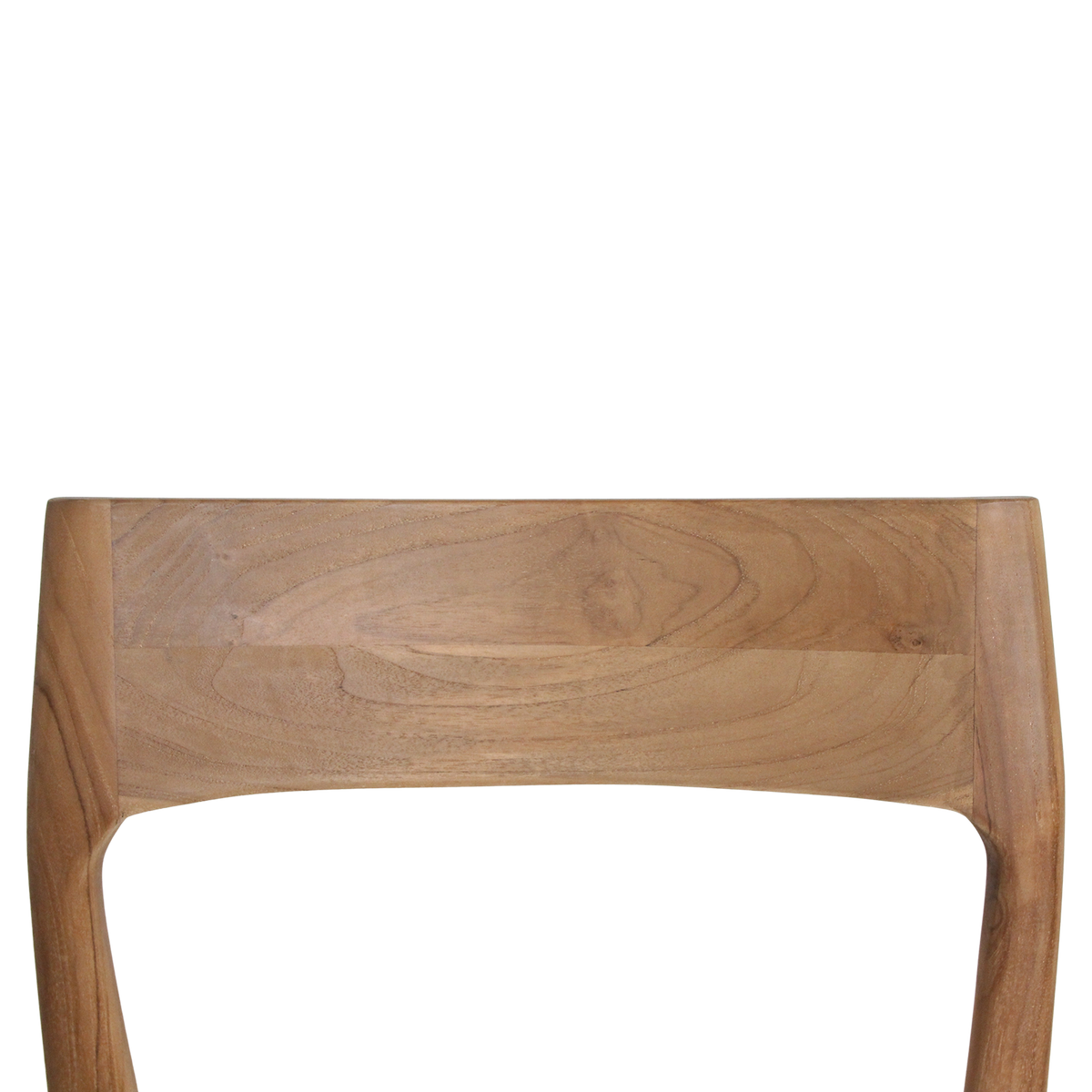 Freya Chaise de salle à manger en teck sans accoudoirs Crème Lot de 2 Raw Materials