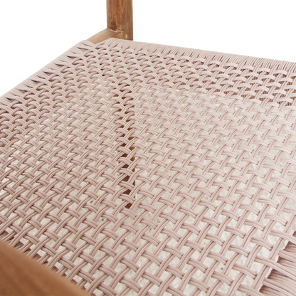 Chaise de salle à manger en teck Freya avec accoudoirs naturel lot de 2 Raw Materials