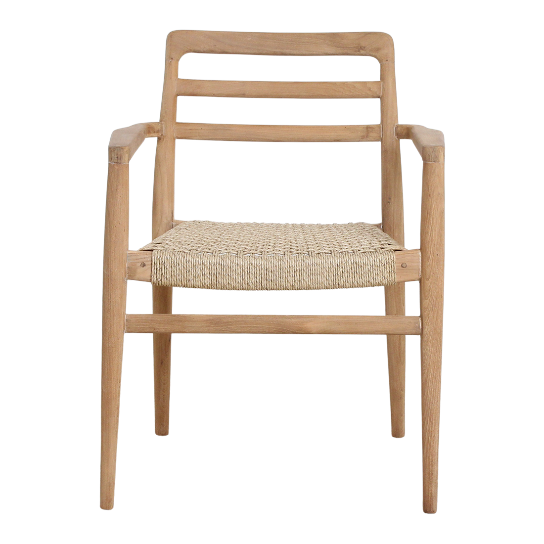 Chaise de terrasse Verano avec accoudoirs Naturel Lot de 2 Raw Materials