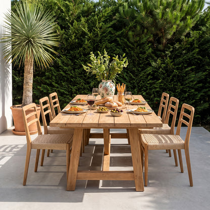 Chaise de terrasse Verano avec accoudoirs Naturel Lot de 2 Raw Materials