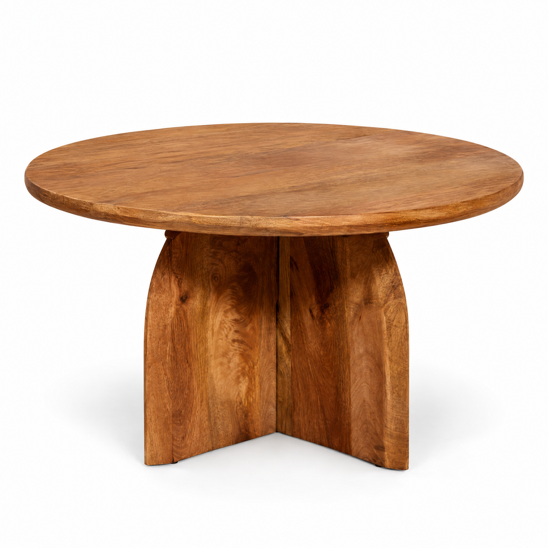 Table basse Tense en bois de manguier ronde 80 cm Starfurn