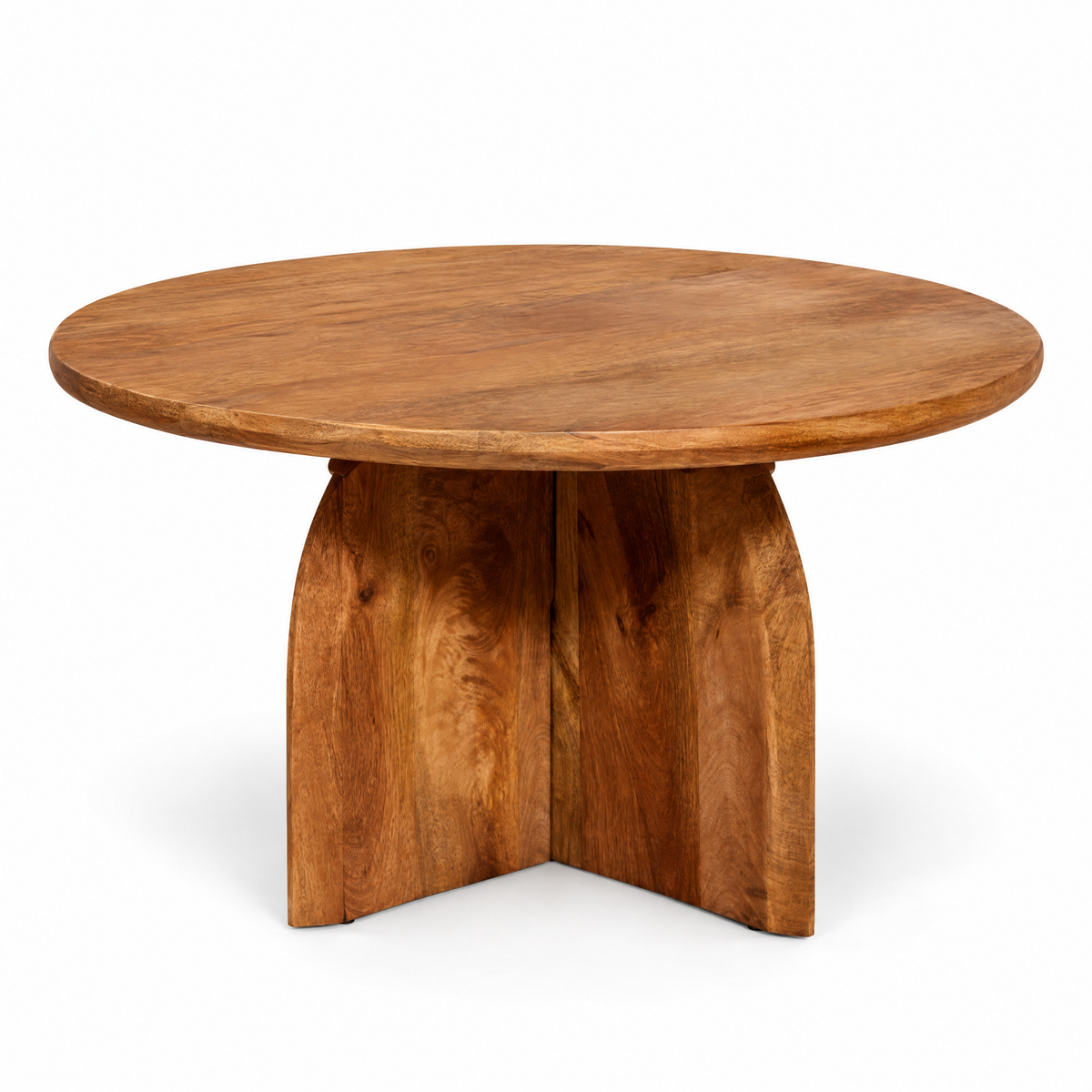 Table basse Tense en bois de manguier ronde 80 cm Starfurn