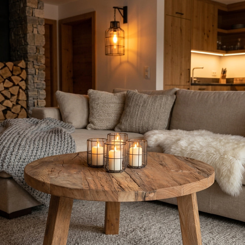 Table basse ronde Farmwood L Matières premières