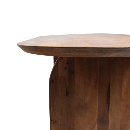 Table à manger Bullnose Fermée Marron 200cm Raw Materials