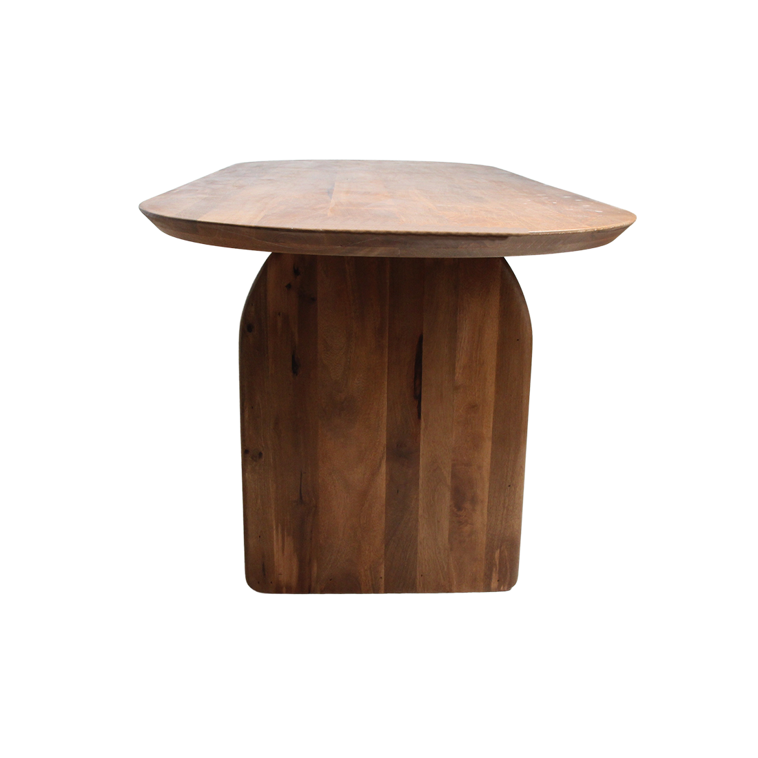 Table à manger Bullnose Mix marron 240 cm Raw Materials