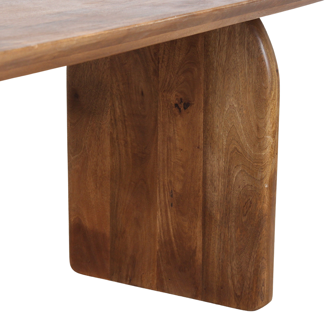 Table à manger Bullnose Mix marron 240 cm Raw Materials