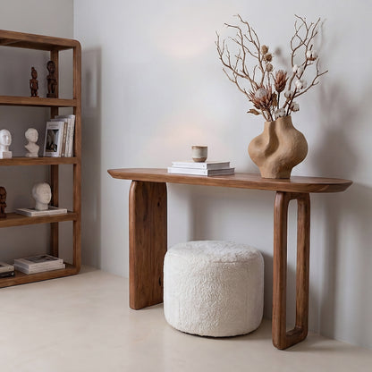 Table console Bullnose Marron Raw Materials