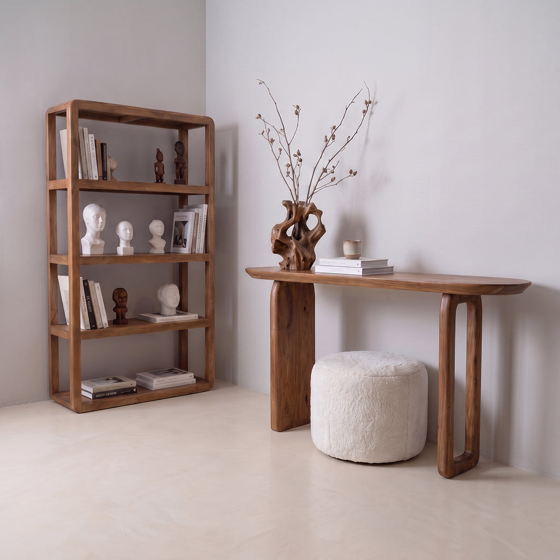 Table console Bullnose Marron Raw Materials