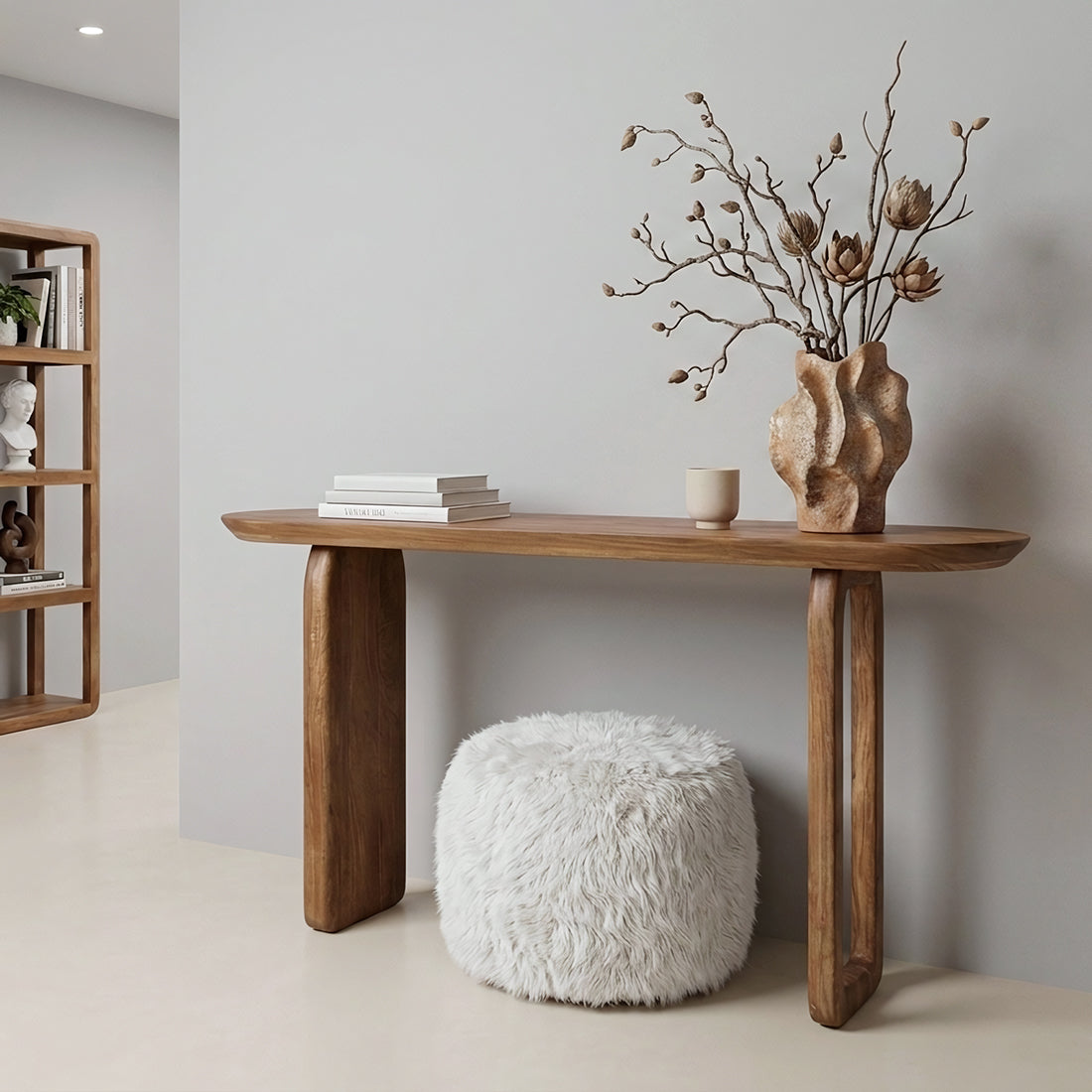 Table console Bullnose Marron Raw Materials