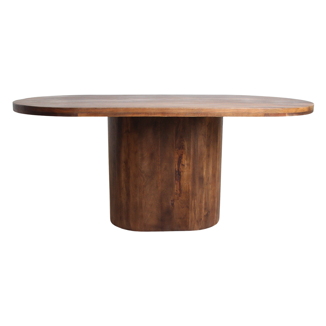 Table à manger Bullnose Rectangulaire Ovale Bois de manguier 180cm Matières premières