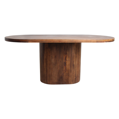 Table à manger Bullnose Rectangulaire Ovale Bois de manguier 180cm Matières premières