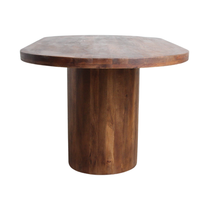 Table à manger Bullnose Rectangulaire Ovale Bois de manguier 180cm Matières premières