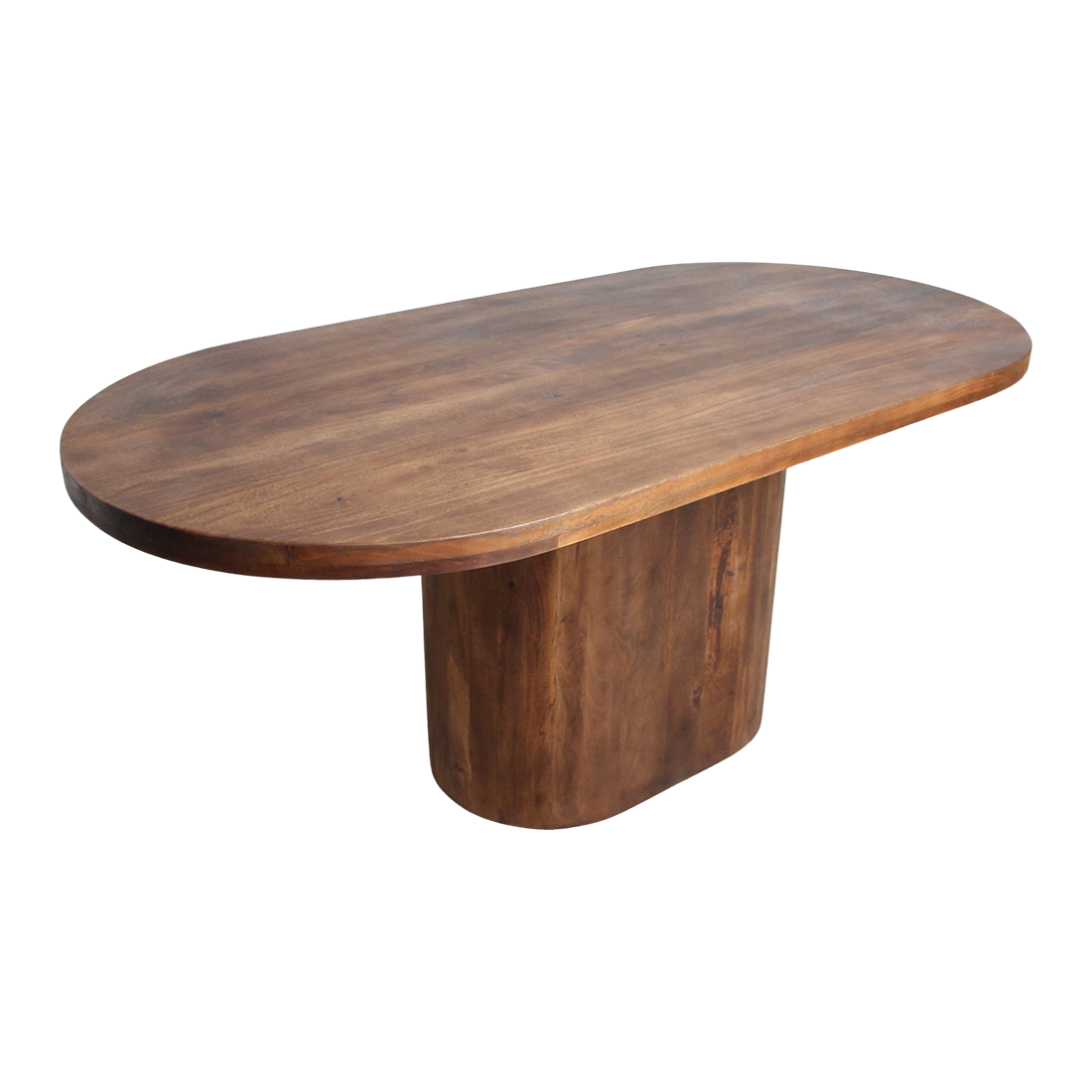 Table à manger Bullnose Rectangulaire Ovale Bois de manguier 200cm Matières premières