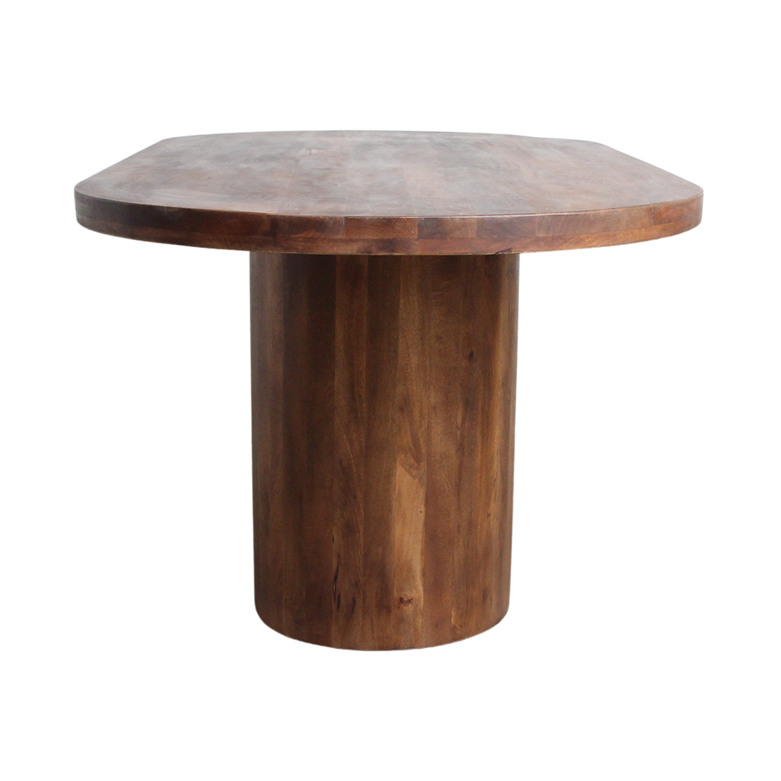 Table à manger Bullnose Rectangulaire Ovale Bois de manguier 200cm Matières premières