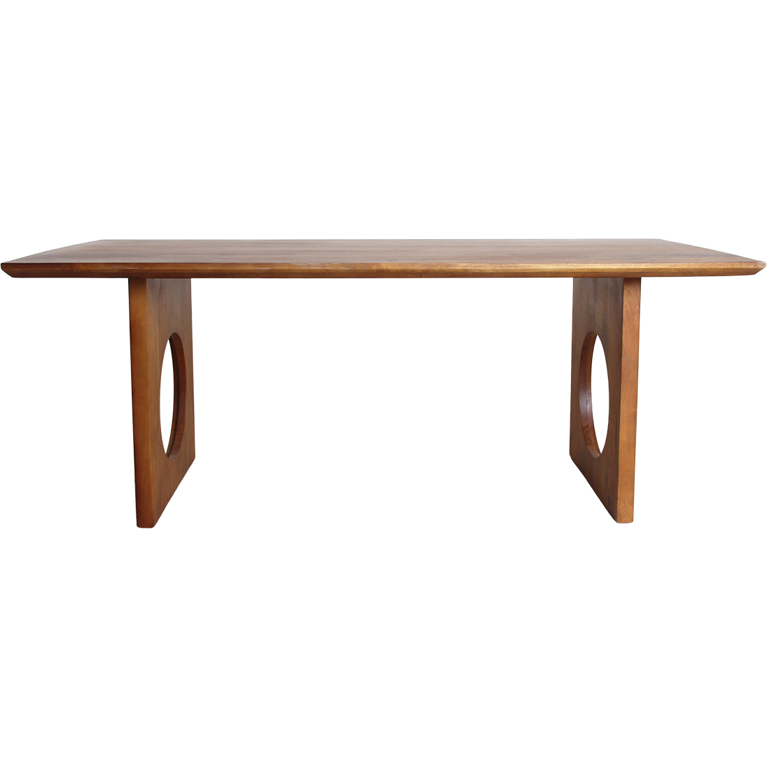 Table à manger Bullnose Chamfered Loop en bois de manguier 180 cm Raw Materials