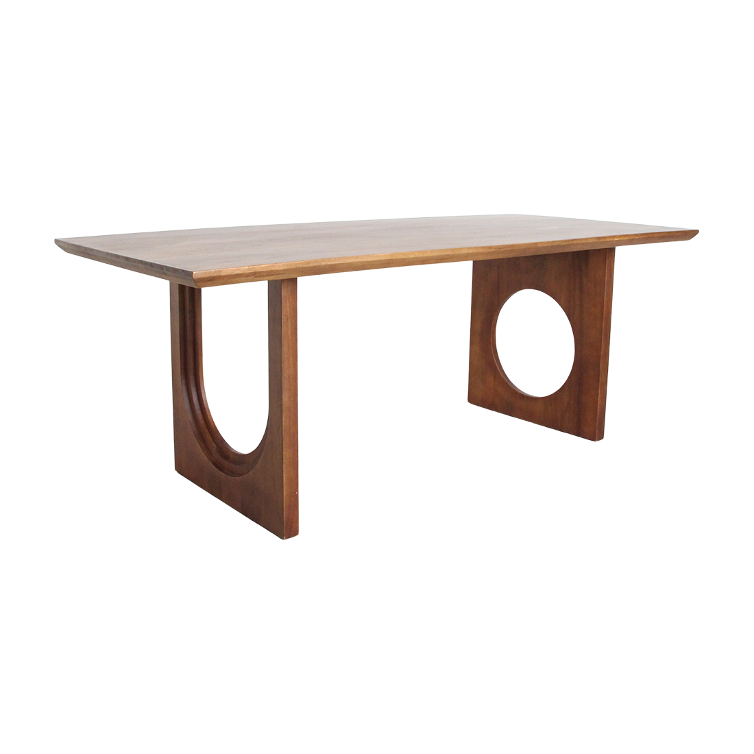 Table de salle à manger Bullnose Chamfered Mix Bois de manguier 180cm Matières premières