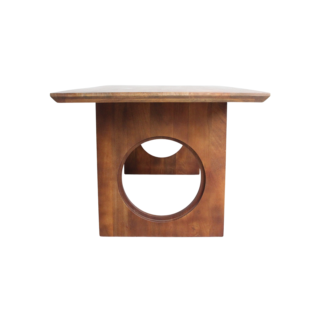 Table de salle à manger Bullnose Chamfered Mix Bois de manguier 180cm Matières premières