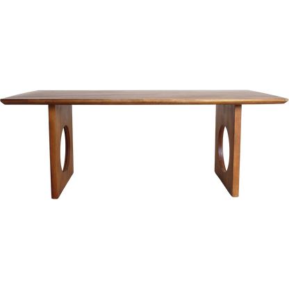 Table à manger Bullnose Chamfered Loop en bois de manguier 200 cm Matières premières