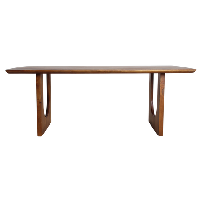 Table à manger Bullnose Chamfered Arch en bois de manguier 200 cm Matières premières