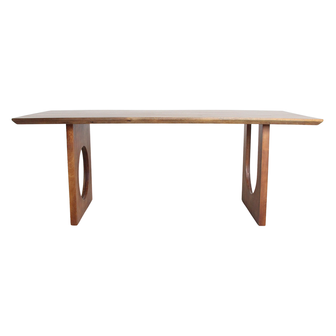 Table de salle à manger Bullnose Chamfered Mix Bois de manguier 200cm Matières premières