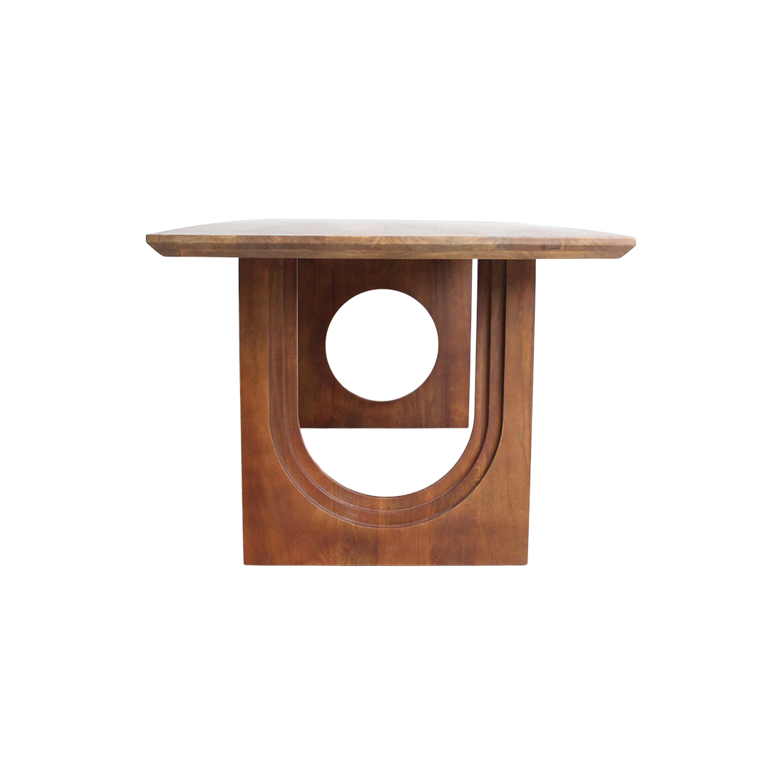 Table de salle à manger Bullnose Chamfered Mix Bois de manguier 200cm Matières premières