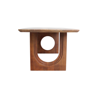 Table de salle à manger Bullnose Chamfered Mix Bois de manguier 200cm Matières premières